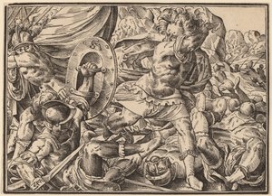 Christus vertelt zijn discipelen over het laatste oordeel door Christoph Murer