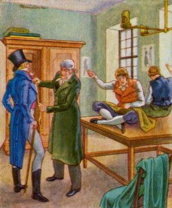 Herensnijder (kleur litho)