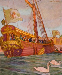 Pleziervaartuig door Christophe (1856 1945)