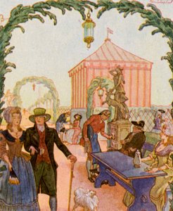Schmausengarten voor Neurenberg door Christophe (1856 1945)