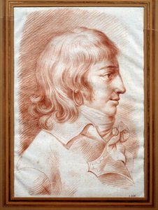 Portret van Louis de Saint Just door Christophe Guerin