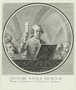 Portret van de componist Franz Xaver Richter 1709-1789, 1785