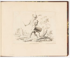 Le Tambourin (De Tamboerijn), Singeries of Verschillende Acties van het Menselijk Leven Vertegenwoordigd door Apen door Christophe Huet