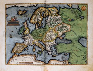 Kaart van Europa, 1588