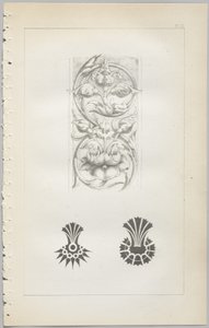 De kunst van decoratief ontwerp: met een bijlage, waarin de uren van de dag worden gegeven waarop bloemen opengaan, uitgegeven door Day & Son, Londen, 1862 door Christopher Dresser