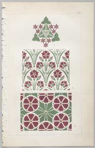 De kunst van decoratief ontwerp: met een bijlage, waarin de uren van de dag worden gegeven waarop bloemen opengaan, uitgegeven door Day & Son, Londen, 1862