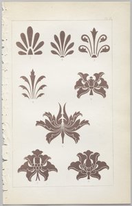 De kunst van decoratief ontwerp: met een bijlage, waarin de uren van de dag worden gegeven waarop bloemen opengaan, uitgegeven door Day & Son, Londen, 1862