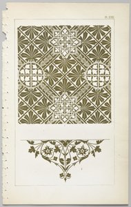 De kunst van decoratief ontwerp: met een bijlage, waarin de uren van de dag worden gegeven waarop bloemen opengaan, uitgegeven door Day & Son, Londen, 1862 door Christopher Dresser