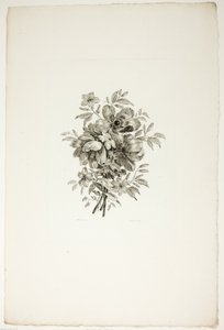 Boeket met klaprozen, uit een verzameling van verschillende boeketten bloemen, bedacht en getekend door Jean Pillement en gegraveerd door P. C. Canot door Christopher Norton