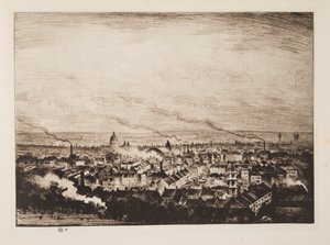 Londen vanaf Parliament Hill, pub. 1923