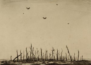 Het vervloekte bos door Christopher Richard Wynne Nevinson