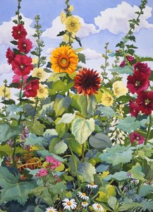 Stokrozen en zonnebloemen, 2003