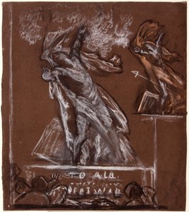 Figurenstudie voor een oorlogsmonument, ca. 1920 door Christopher Williams