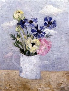 Bloemen in een Witte Mok