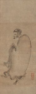 Shakyamuni daalt de berg af, 15e eeuw door Chuan Shinko