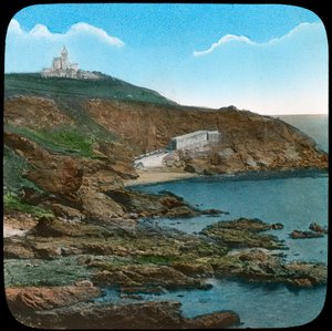 De Vuurtoren van Lizard, Cornwall, eind 19e of begin 20e eeuw door Church Army Lantern Department