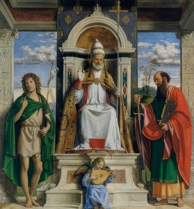 Simon Petrus, Johannes de Doper en Paulus van Tarsus