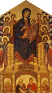 Santa Trinita Maestà (Madonna Enthroned; Madonna met kind en acht engelen, Santa Trinita Madonna)
