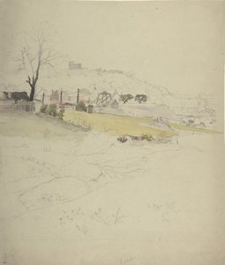 Uitzicht op een kolenmijn aan de rand van een stad, 1840-49