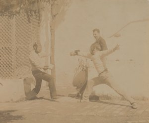 Edmund Quinn schermen, 1880s