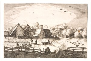 Bleekvelden bij de Haarlemmerhout door Claes Jansz. Visscher