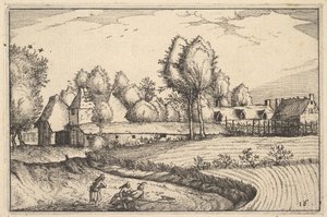 Weg langs een Veld, plaat 16 uit Regiunculae et Villae Aliquot Ducatus Brabantiae