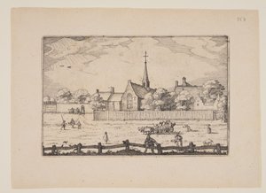 Het Lepelaarshuis te Haarlem, van Gezicht in de Omgeving van Haarlem (Plaisante Plaetsen)