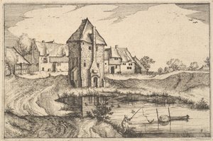 De vijver, plaat 9 uit Regiunculae et Villae Aliquot Ducatus Brabantiae, ca. 1610