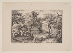 De weg naar Heemstede, van vergezichten in de omgeving van Haarlem (Plaisante Plaetsen) door Claes Jansz. Visscher
