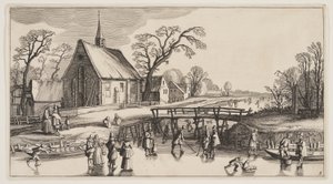 Winterlandschap, uit Landschappen (Playsante Lantschappen)