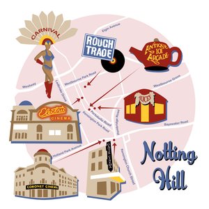 Kaart van Notting Hill