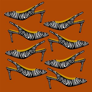 Zebra Slingbacks door Claire Huntley