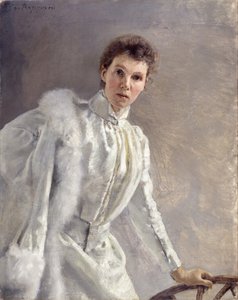 Zelfportret, 1894 door Clara von Rappard