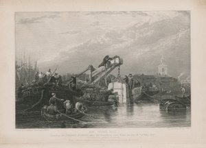 De Duikklok gebruikt bij de Thames Tunnel door Clarkson Frederick Stanfield
