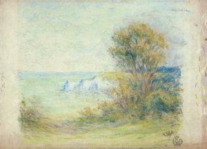 Rotsen bij Étretat door Claude Emile Schuffenecker