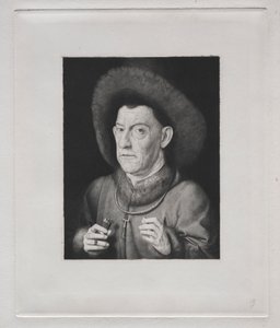 Man met een anjer door Claude Ferdinand Gaillard