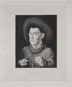 Man met een anjer door Claude Ferdinand Gaillard