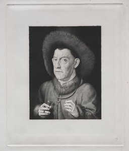 Man met een anjer door Claude Ferdinand Gaillard