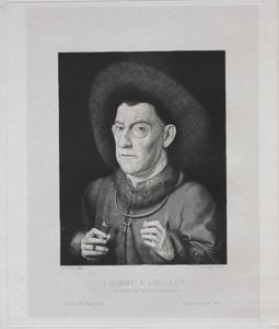 Man met een anjer, 1869 door Claude Ferdinand Gaillard