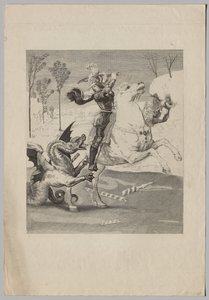 Sint Joris en de Draak (3) door Claude Ferdinand Gaillard