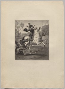 Sint Joris en de Draak (4) door Claude Ferdinand Gaillard