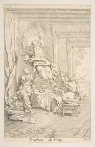 Verdeling van het brood, n.d. door Claude Gillot, Jacques Gabriel Huquier