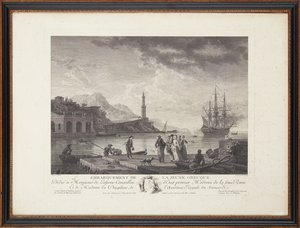 Franse staalgravures door Claude Joseph (after) Vernet