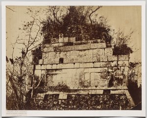 Paleis van het Circus in Chicen-Itza (bas-reliëf van tijgers)