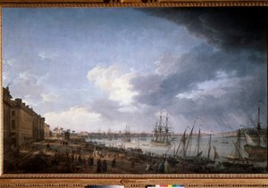 De haven van Bordeaux door Claude Joseph Vernet