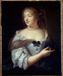 Portret van de schrijfster Marie de Rabutin Chantal, Markiezin de Sevigne (1626-1696) (schilderij door Claude Lefebvre (1632-1675)) 17e eeuw door Claude Lefebvre