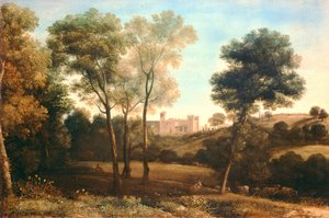 Landschap met kasteel door Claude Lorrain