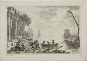 Haven Scène met Opkomende Zon