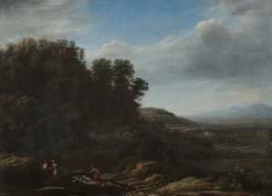 Italiaans landschap, ca. 1630 door Claude Lorrain