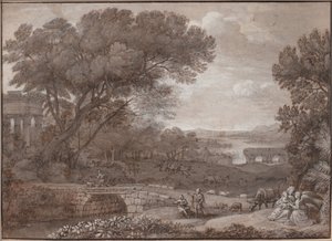 Landschap met de Rust tijdens de Vlucht naar Egypte, 1660
